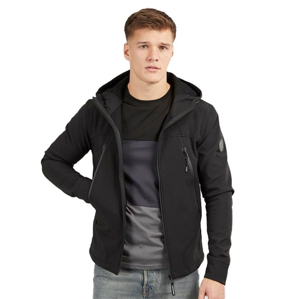 Henleys Mens Expand Soft Shell Jacket / Black